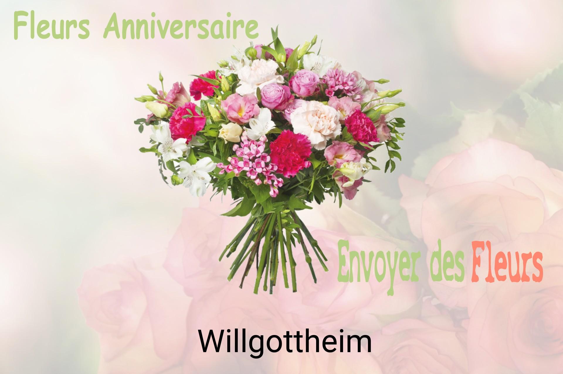 Bouquet de fleurs d’anniversaire livré à Willgottheim